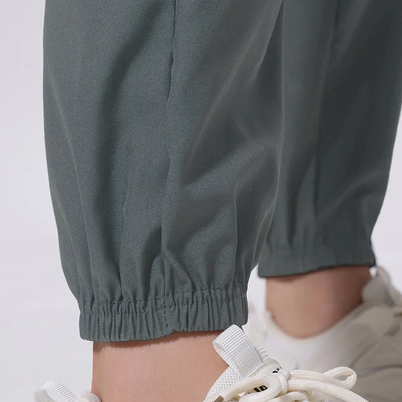 Women's Ankle-Length Harem Pants with Pockets
