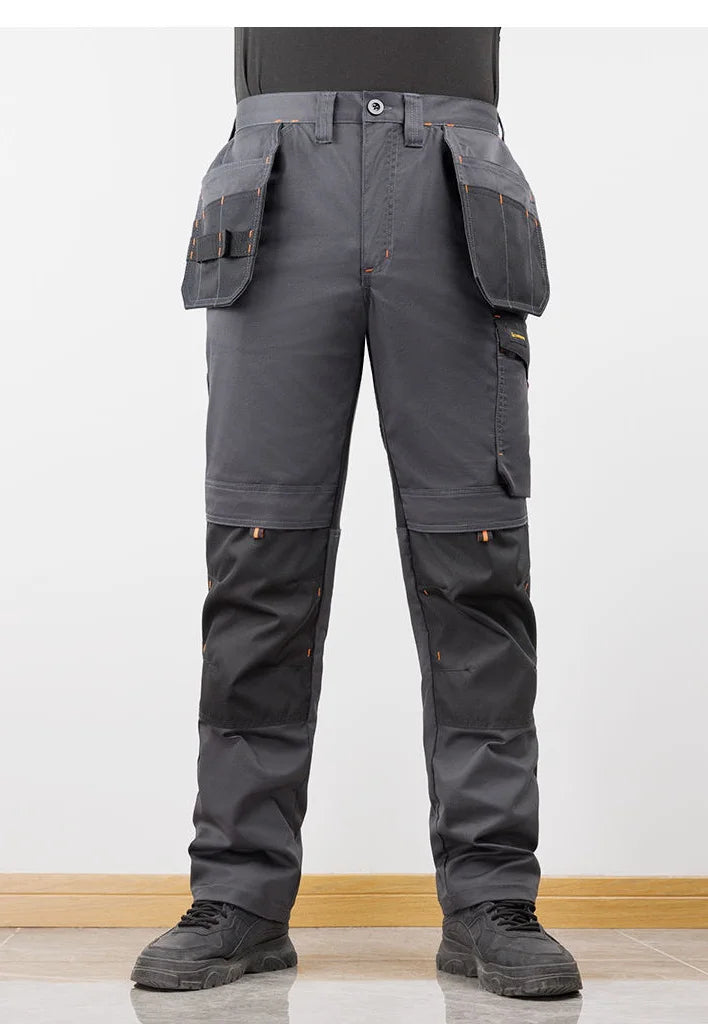 Men's Multi-Pocket Straight-Leg Cargo Pants