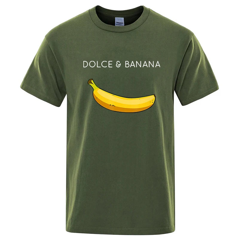 Men’s 100% Cotton Banana Print Tee