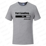 Huge Fart Loading Men's T-shirt Humor Tee Joke Gag Tshirt for Dad Gifts Guys Male Clothes Short Sleeve Tees Funny Graphic Tops
