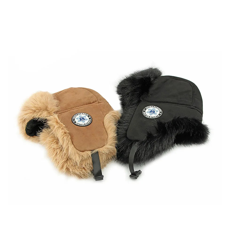 Faux Fur Winter Trapper Hat with Earflaps
