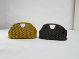 Fashion Straw Clip Shell Clutch Bag for Women Designer Paper Woven Handbags Casual vintage Handmade Summer Beach Bag 2026