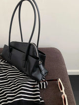 Retro Crocodile Pattern Large Capacity Tote Bag Design Women's Pleated  Leather Shoulder Bag Female Daily Commuter Bag 2025
