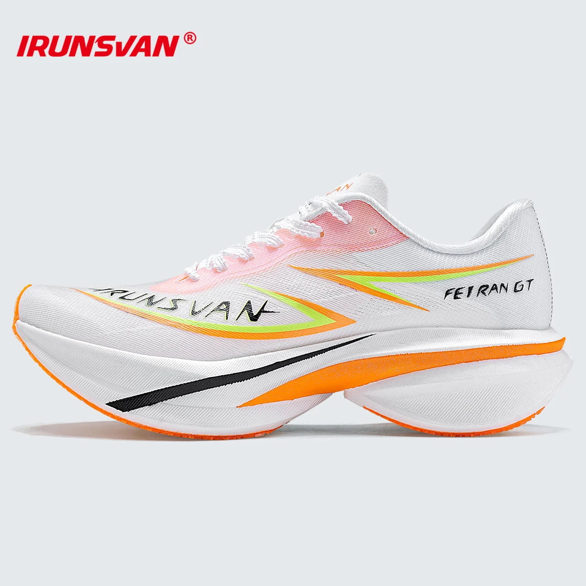 IRUNSVAN T800 Carbon Plate Running Shoes - Lightweight Racing Shoes for Men & Women - Marathon Training, Cushioned & Anti-Slip
