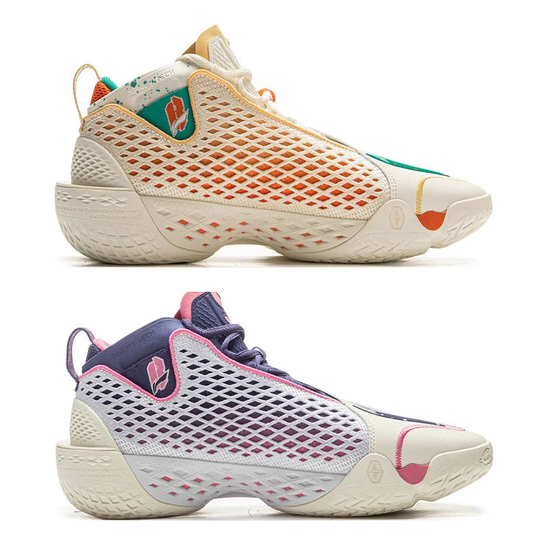 Li-Ning Men's BADFIVE V Outdoor Basketball Shoes SUPER BOOM Cushion LIGHT FOAM PLUS Reflective LiNing Stable Sneakers ABFV025