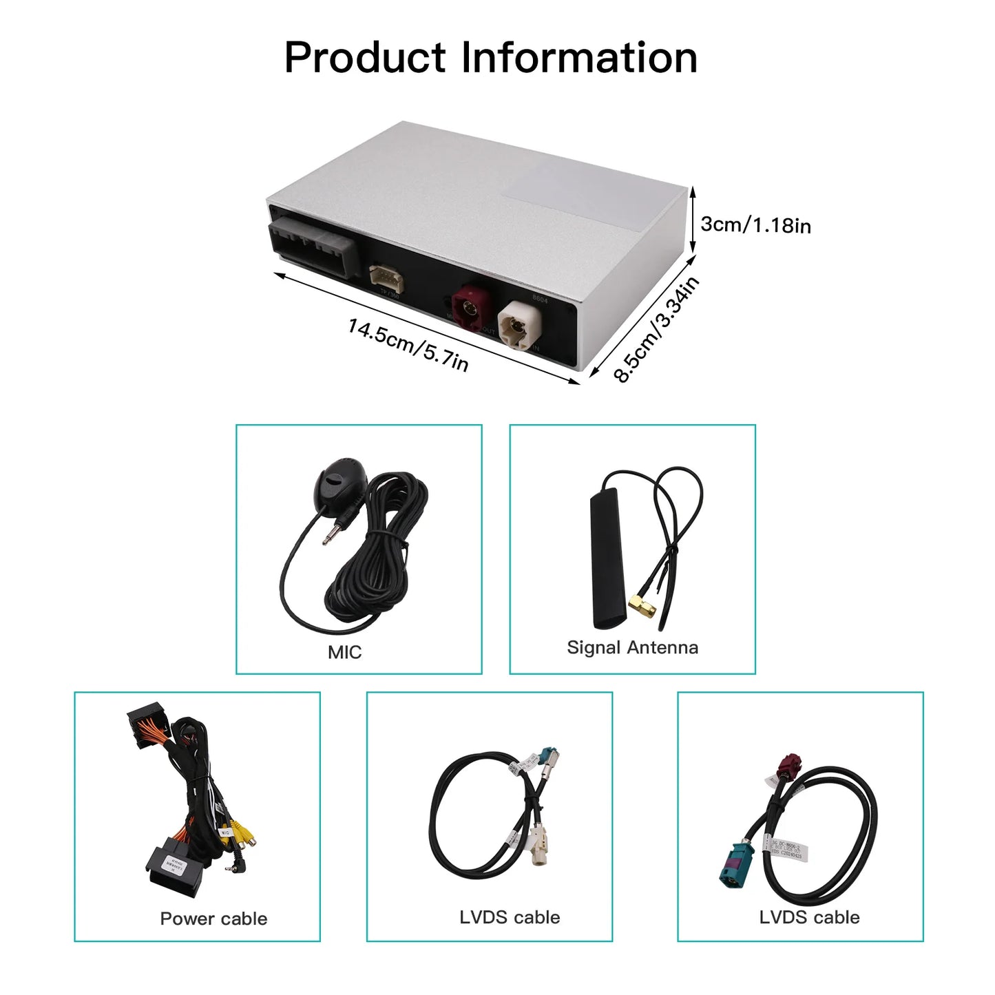 Wireless CarPlay & Android Auto for VW Touareg 7P RNS850