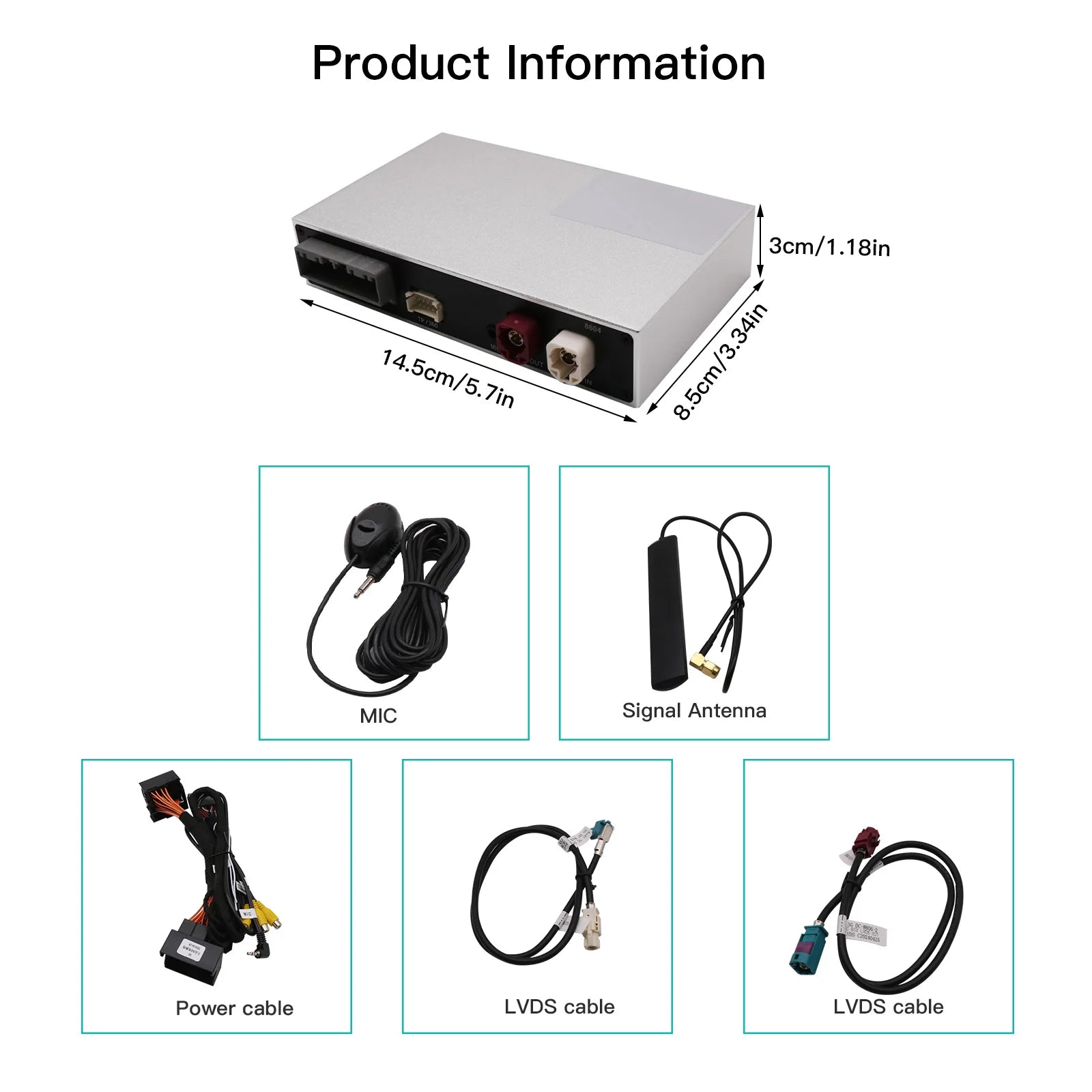 Wireless CarPlay & Android Auto for VW Touareg 7P RNS850
