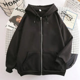 Men’s Solid Zip-Up High Street Hoodie