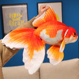 Goldfish  Lucky Koi Animals Plush Toys  Goldfish Cartoon Sift Dolls Kids Birthday Gifts Decor Throw Pillow Home Decor