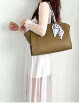 36cm Top-Grain Cowhide Tote — Effortless Everyday Elegance