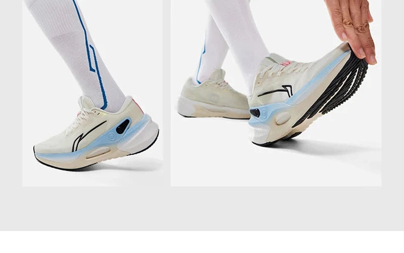 Li-Ning Men's FURIOUS RIDER 7 V2 Stability Running Shoes BOOM FIBER Cushion Stable Support Sport Shoes Wearable Sneakers ARZU003