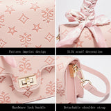 FOXER Brand PVC Leather Pink Handbag Women's Shoulder Bag Chic Small Square Bag Fashion Female Crossbody Bag Ligth Luxury