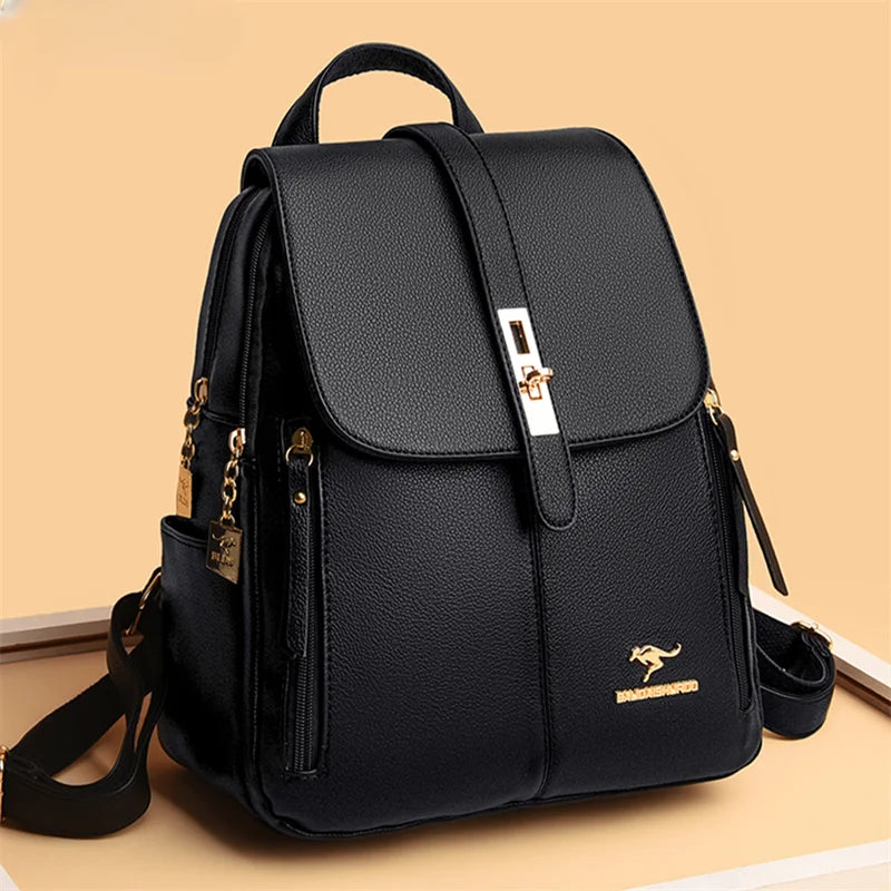 Luxury Vintage Leather Backpack