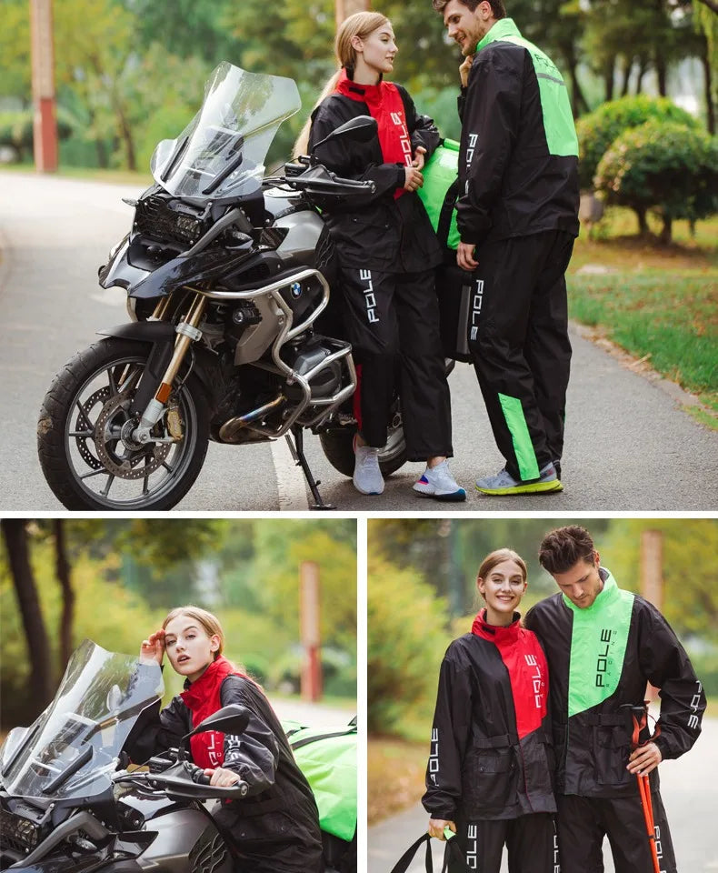 POLE Motorcycle Rain Suit – Waterproof & Reflective
