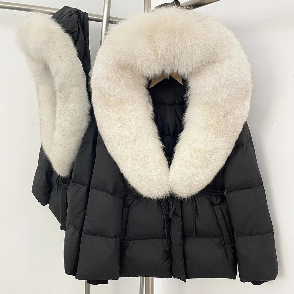 Premium Natural Fur Trim Down Jacket
