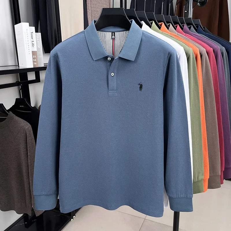 Men's Premium Cotton Embroidered Polo Shirt – Smart Casual