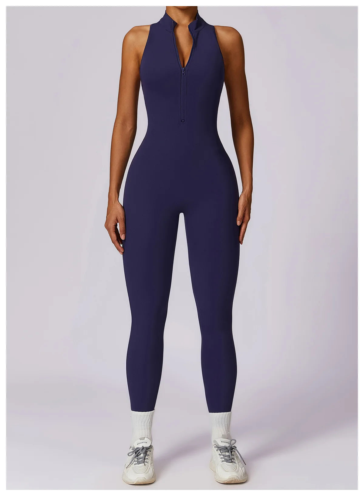 V-Back Athletic Yoga Jumpsuit