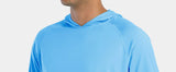 TACVASEN Men's Quick-Dry Long Sleeve Hooded T-Shirt