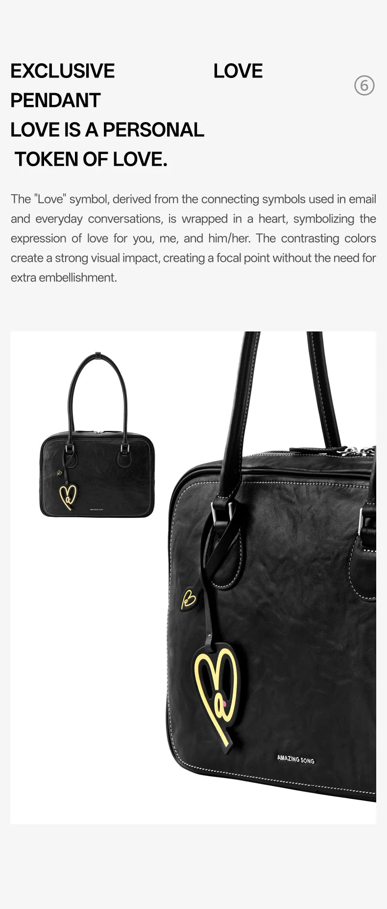 Amazing Song Toast Tote — Large Top Grain Leather Bag
