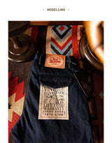 Red Tornado Officer Trousers – 14oz Indigo Selvedge Denim
