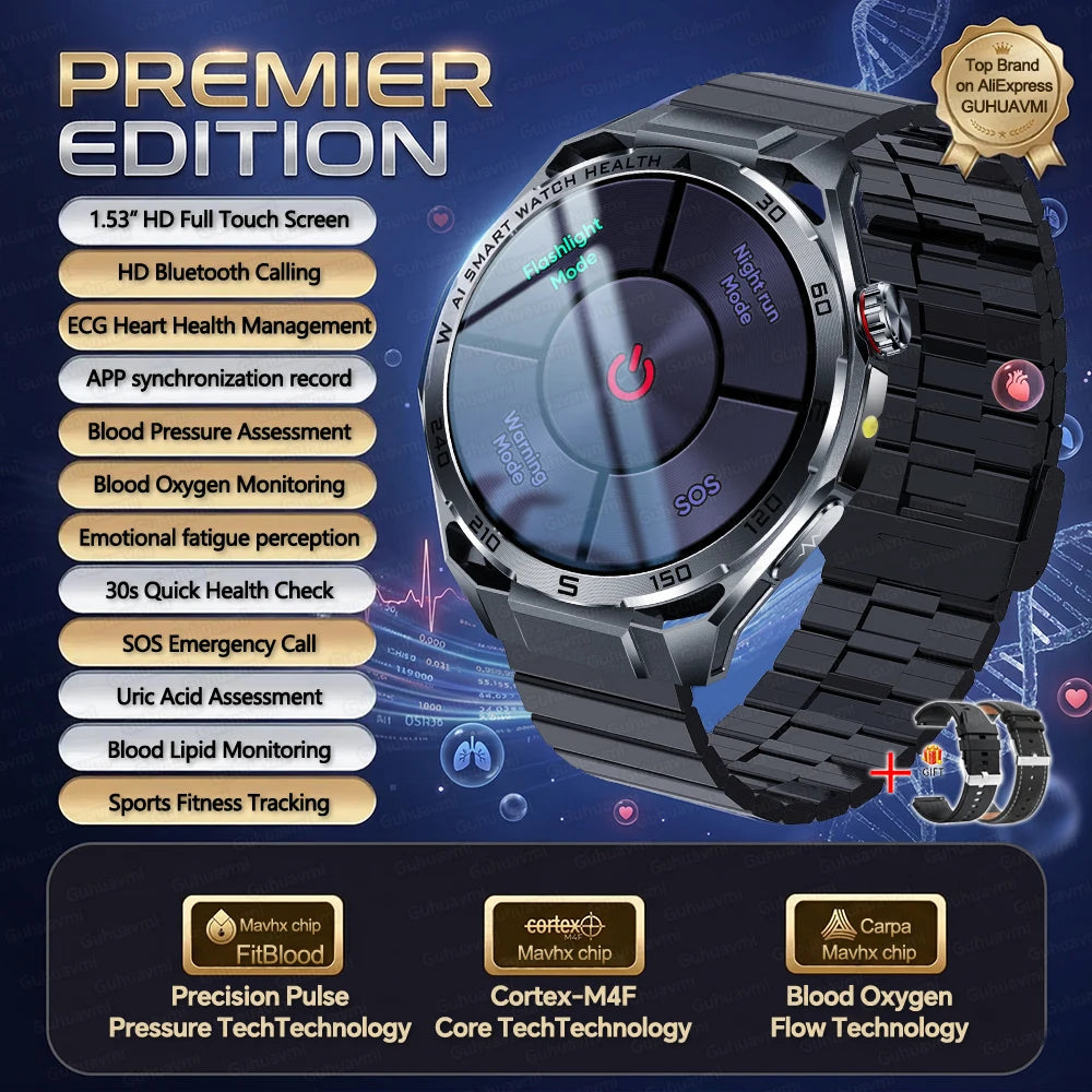 AI ECG Smart Watch | Nursing-Grade Health Monitor 2026