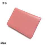 Dropshipping Custom Name Genuine Leather Men Women Business Card Holder Bifold Credit Card Case With ID Window