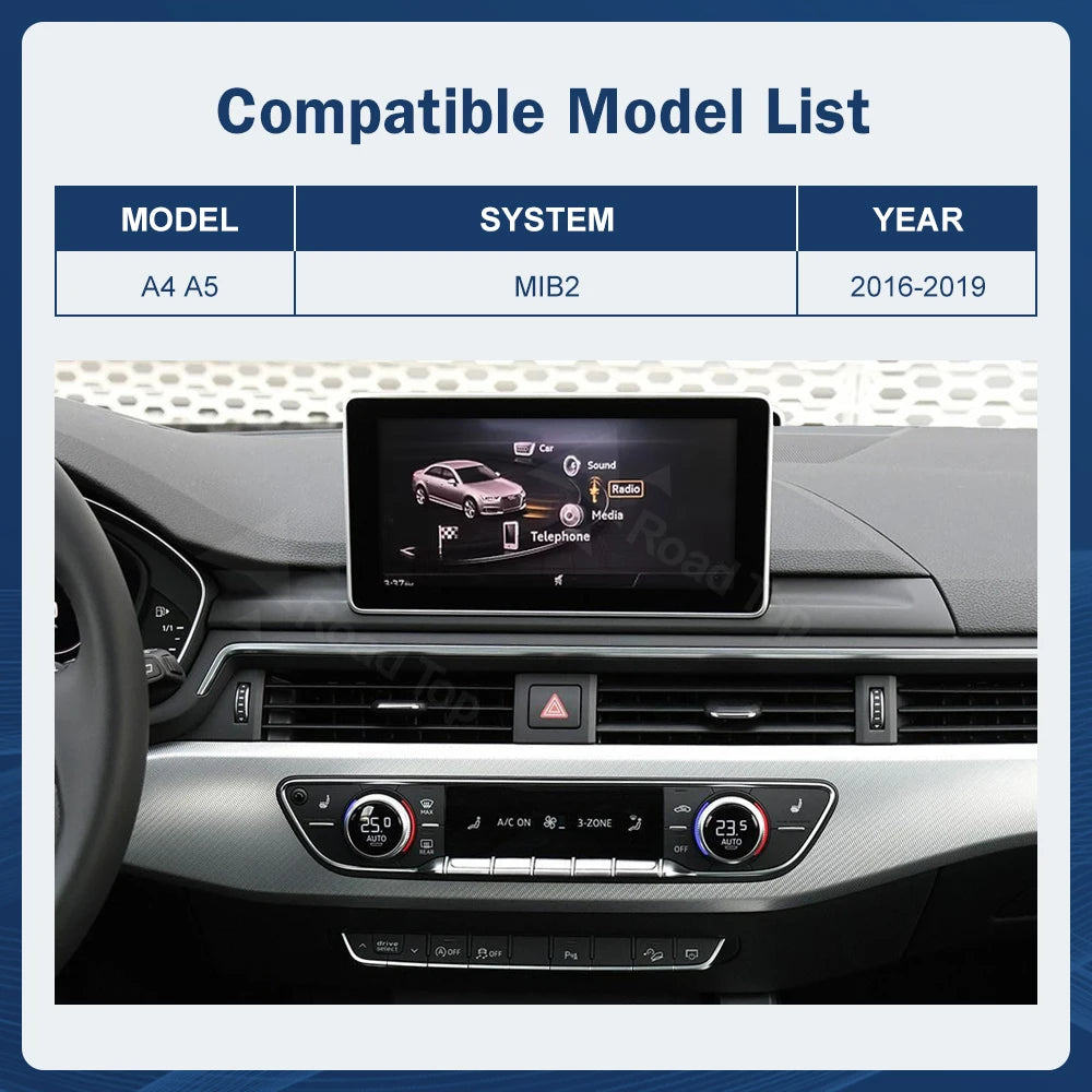 12.3" Audi A4/A5/S4/S5 Multimedia Touch Screen – Wireless CarPlay & Android Auto