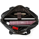 Genuine Leather Briefcase Bag for 15.6 inch laptop computer bag cowskin handbag for men male leather crossbody shoulder bag
