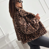 Leopard Print Casual Cardigan