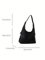 Large Capacity Solid Color Women's Shoulder Bag, Multifunctional Crossbody Bag, Women's Shoulder Tote Bag, Large Capacity Crossbody Tote Bag, Casual Work Bag