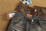 Men's Vintage Washed Cargo Shorts | Textured Cotton