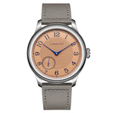 FARASUTE NEW Machinery Men Watch Salmon Dial St17 Manual Mechanical Watch Small Second Vintage Bonklip Bracelet