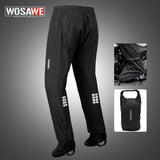 WOSAWE Reflective Cycling Rain Pants – Unisex Waterproof Trousers