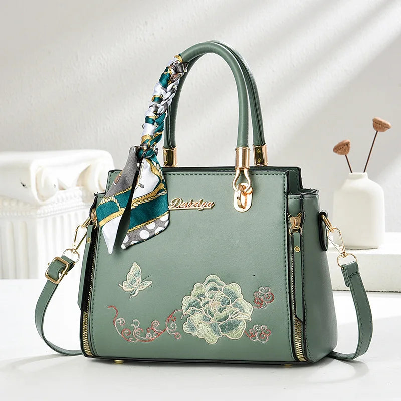 Women's Patchwork Shoulder & Crossbody Bag