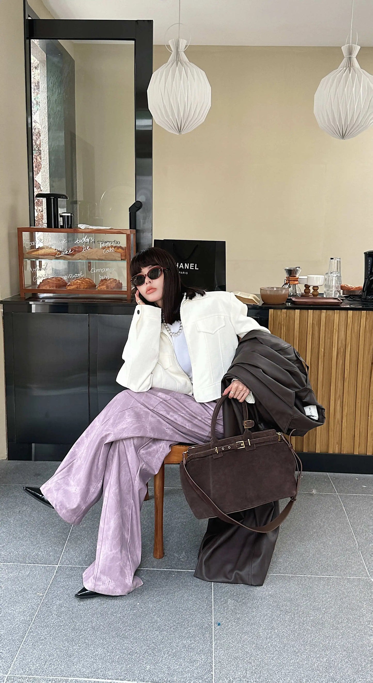 Motingsome 100% Natural Suede Bag Women Tote Luxury Designer Bags Roomy Casual Tote Crossbody Fashionable Handbag and Purses New