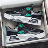 Men's Leather Low-Top Casual Sneakers