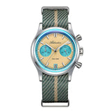 ADDIESDIVE Top Brand Man Watch BGW9 Super Luminous 10Bar Waterproof Bubble Mirror Glass VK64 Chronograph Quartz Steel Wristwatch