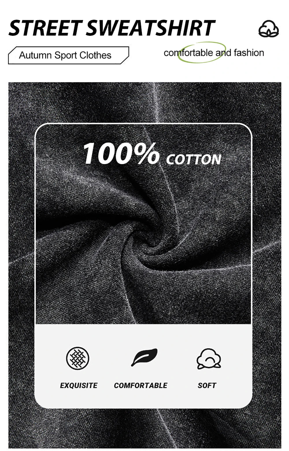 Men’s Washed Cotton Crewneck Sweatshirt