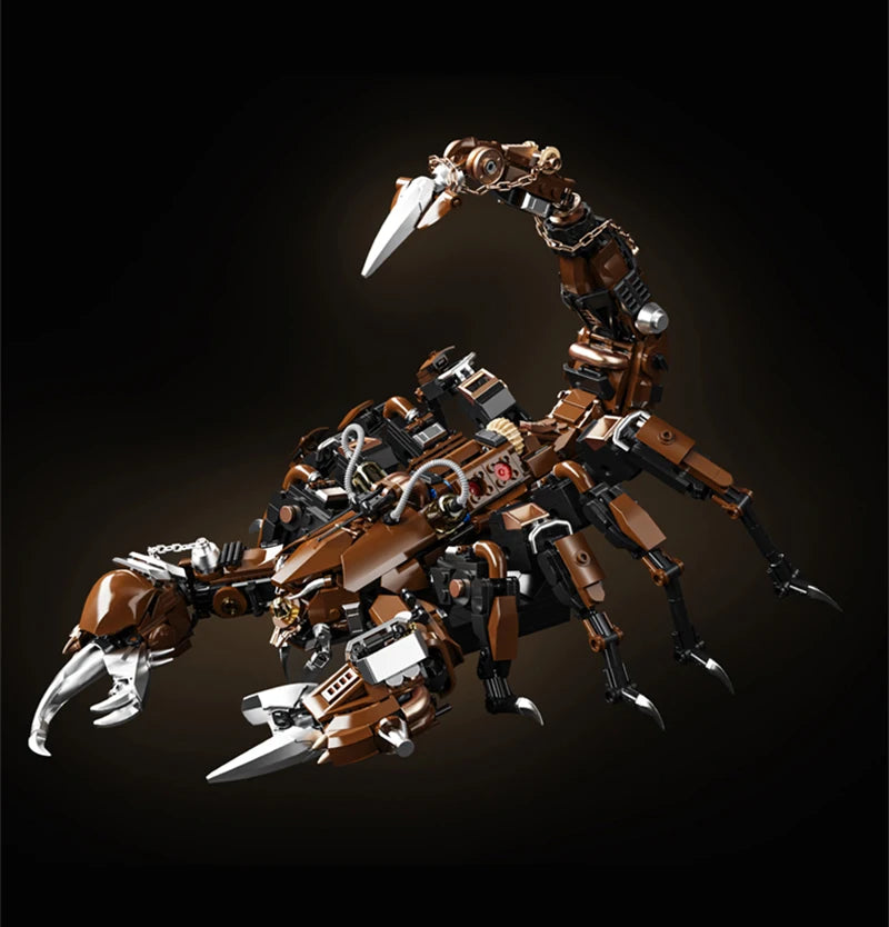 Mechanical Scorpion Building Blocks Cyberpunk Robot Animal Model Technical Bricks Set Construction Toy Gifts Adult Kids 1074PCS