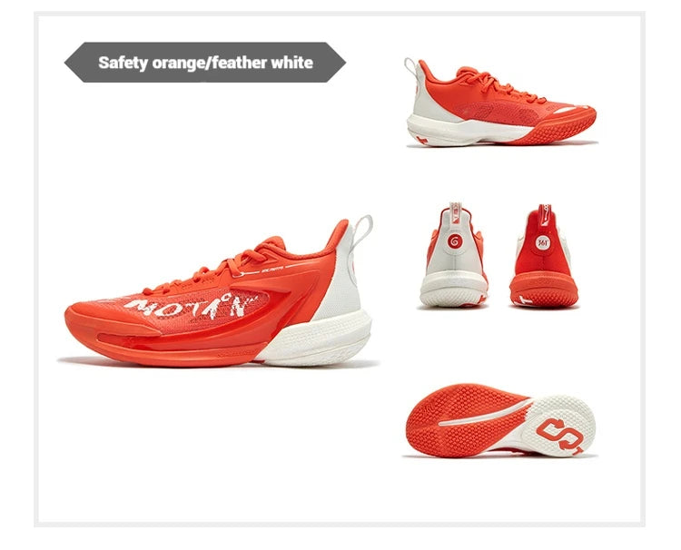 361 Degrees ONE MOTION 2.0 Men Basketball Shoes New Breathable Shock-Absorbing Non-slip Wear-resistant Male Sneakers 672511101