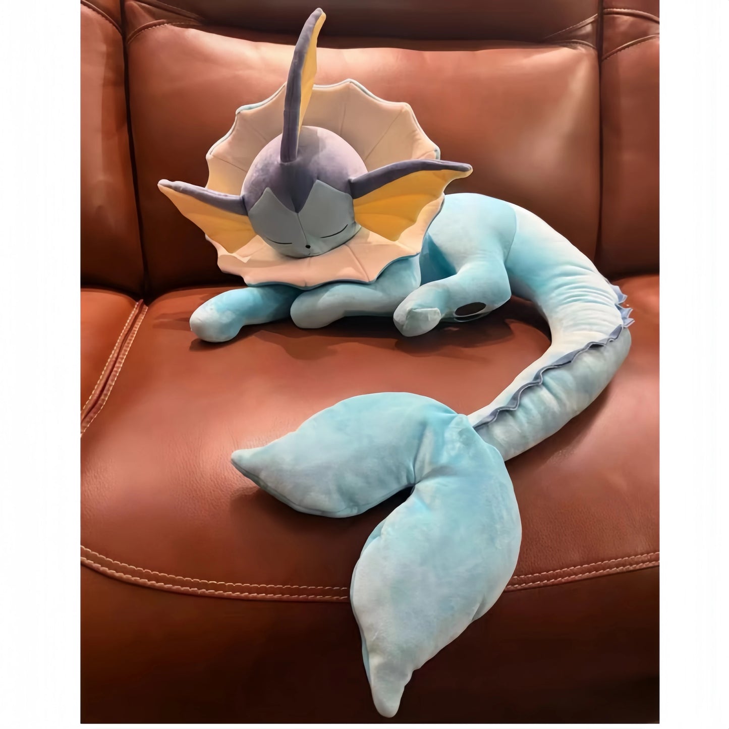 Pokemon Plush New Eevee Evoli Sleep Plush Vaporeon  Pikachu Peluche Stuffed Toys Cartoon Soft Doll Gift