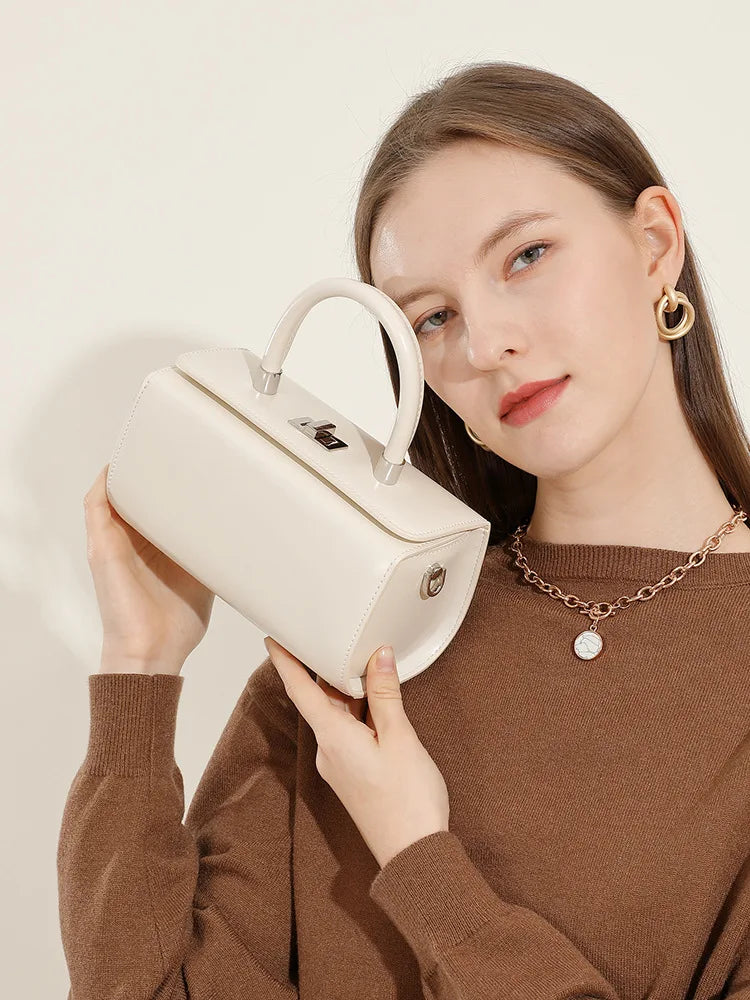 YANATARI Genuine Leather Woman Bag Shoulder Bag Handbags Ladies Crossbody Bags Luxury Designer Minimalism Bag Mini Bag White