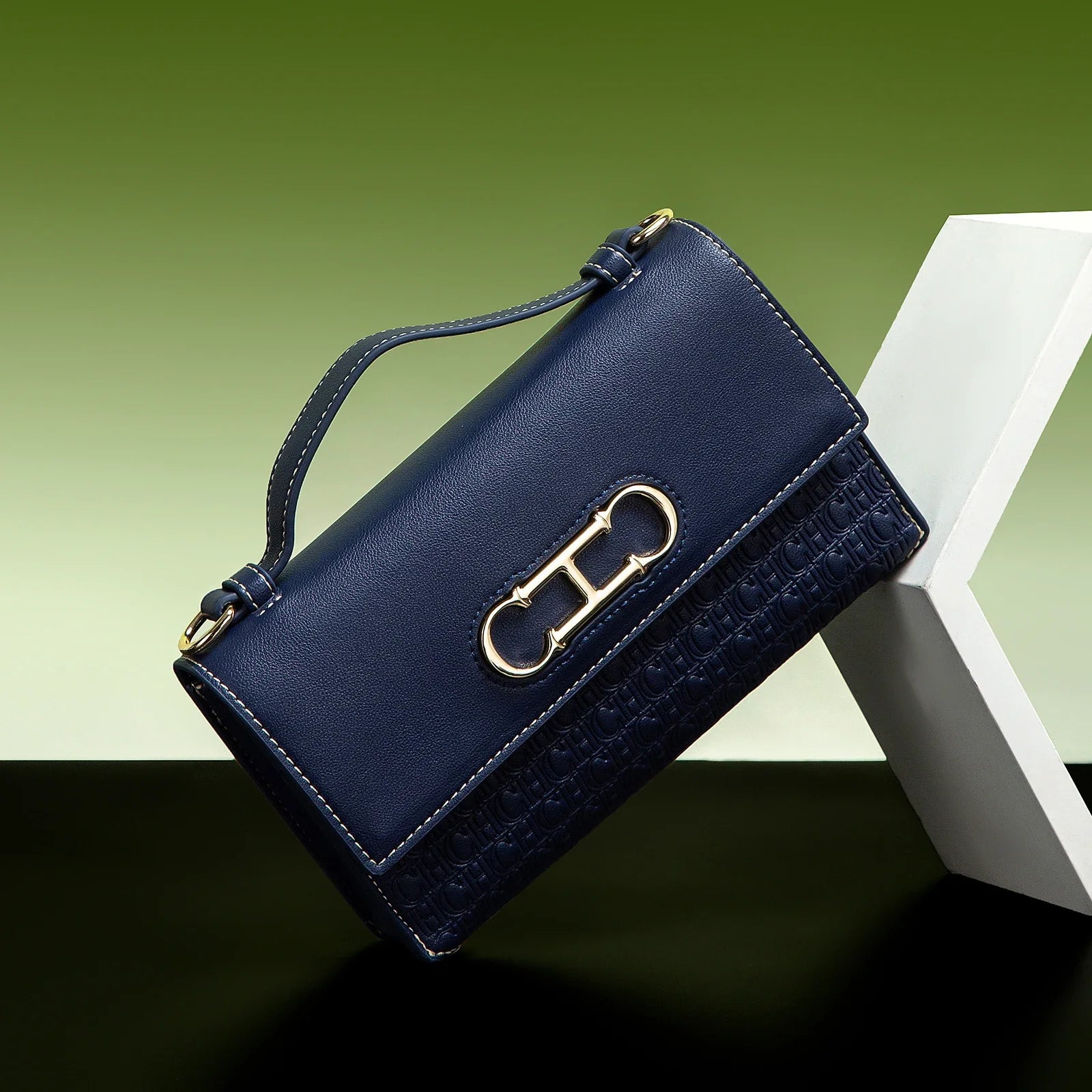 Letter Print Crossbody Satchel