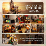 King of Crows Medieval Castle Building Blocks Set 4961PCS Fortress Construction Bricks Model Kit Assembly Toys for Adults Gift
