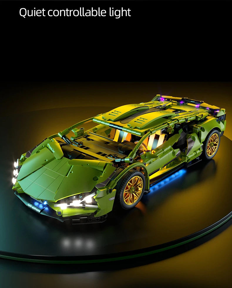 Technical racing car model RC building block sports car 1:14 DIY supercar bricks Educational toys Children and adults gifts