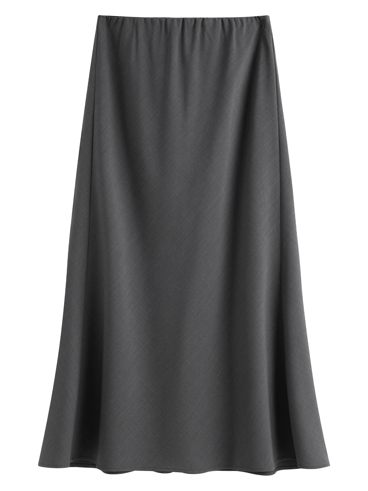 Acetate Trumpet Midi Skirt – Elegant Drape
