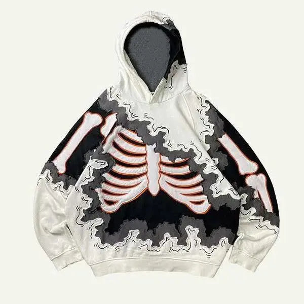 Men’s Skull Graphic Pullover Hoodie