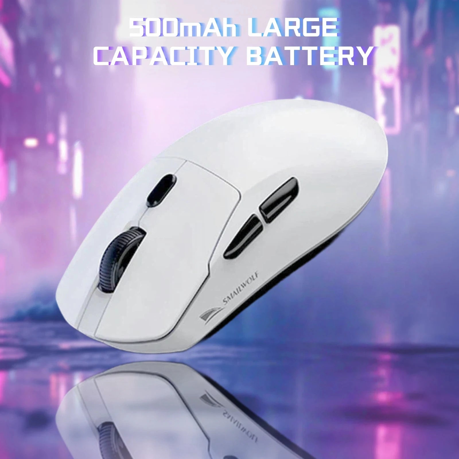 2026 New Wireless Gaming Mouse 500mAh, TYPEC Rechargeable  Mouse with 1000Hz Polling Rate, Compatible with Laptops and Desktops