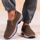 LEDP Men's Canvas Slip-On Loafers — Breathable, Non-Slip, Lightweight