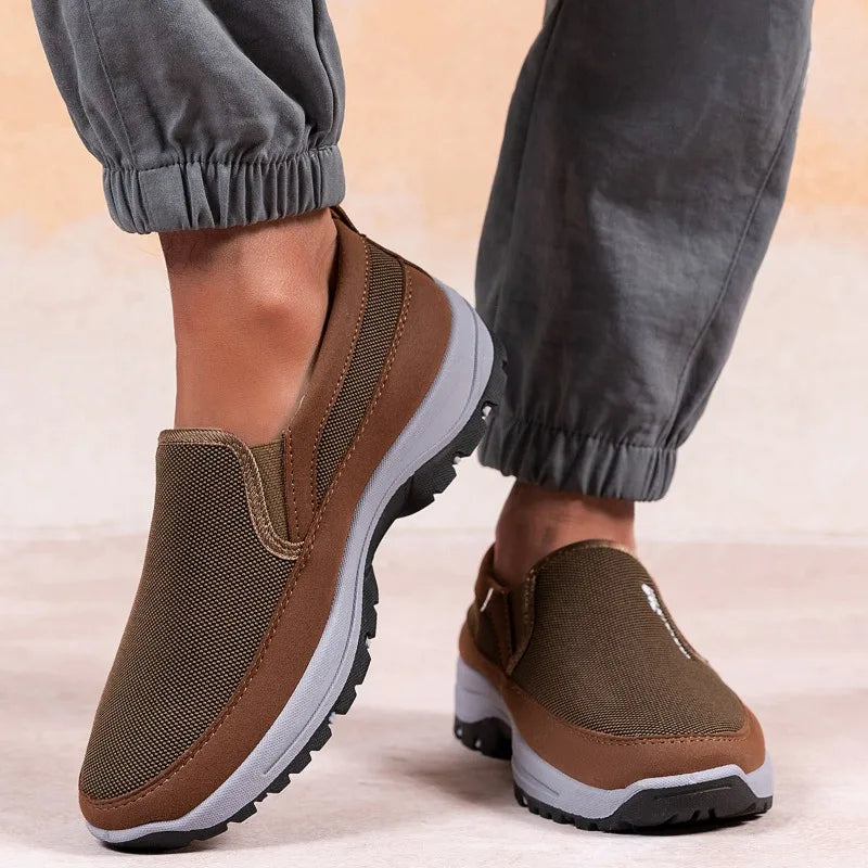 LEDP Men's Canvas Slip-On Loafers — Breathable, Non-Slip, Lightweight